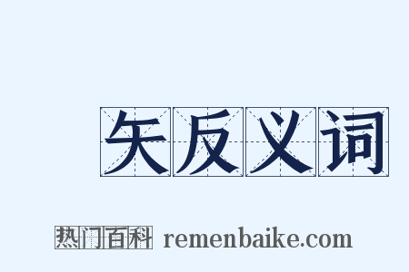 菆矢反义词是什么意思的图片